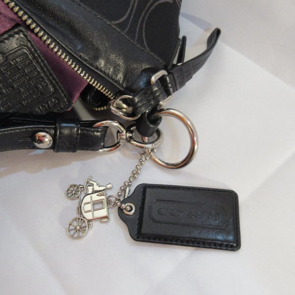 Coach Bags | Coach Black Crossbody | Color: Black/Purple N 01049-15760 - Picture 3 of 11